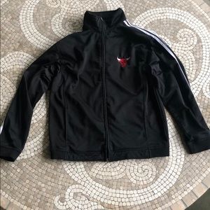 Black adidas chicago bulls training jacket XL
